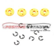 Losi Shock Pistons #55 (Orange) (4)